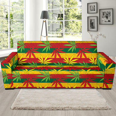 Rasta Pattern Print Design A03 Sofa Slipcover