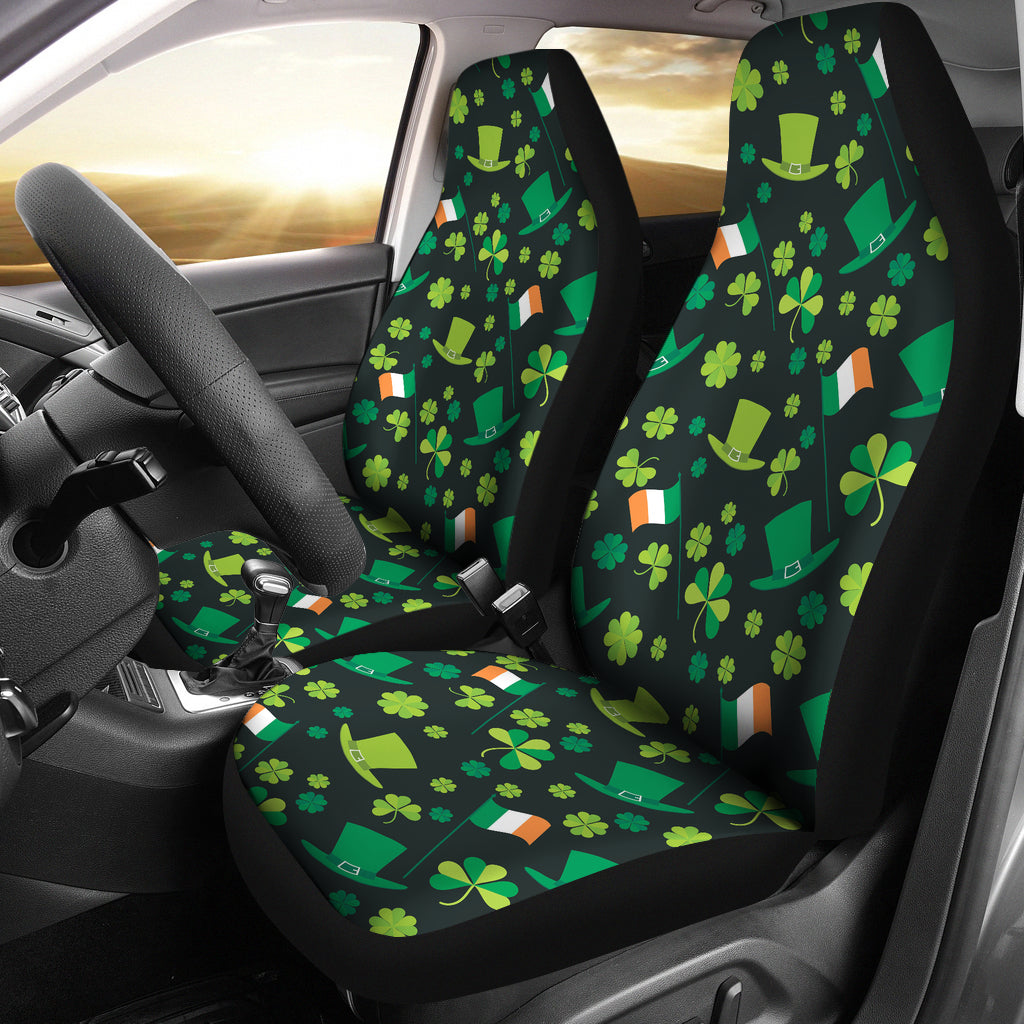 Shamrock Saint Patrick's Day Print Design LKS304 Car Seat Covers