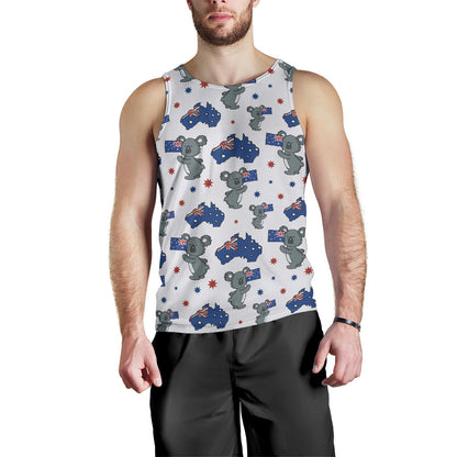 Koala Australia Day Themed Design Men Tank Top