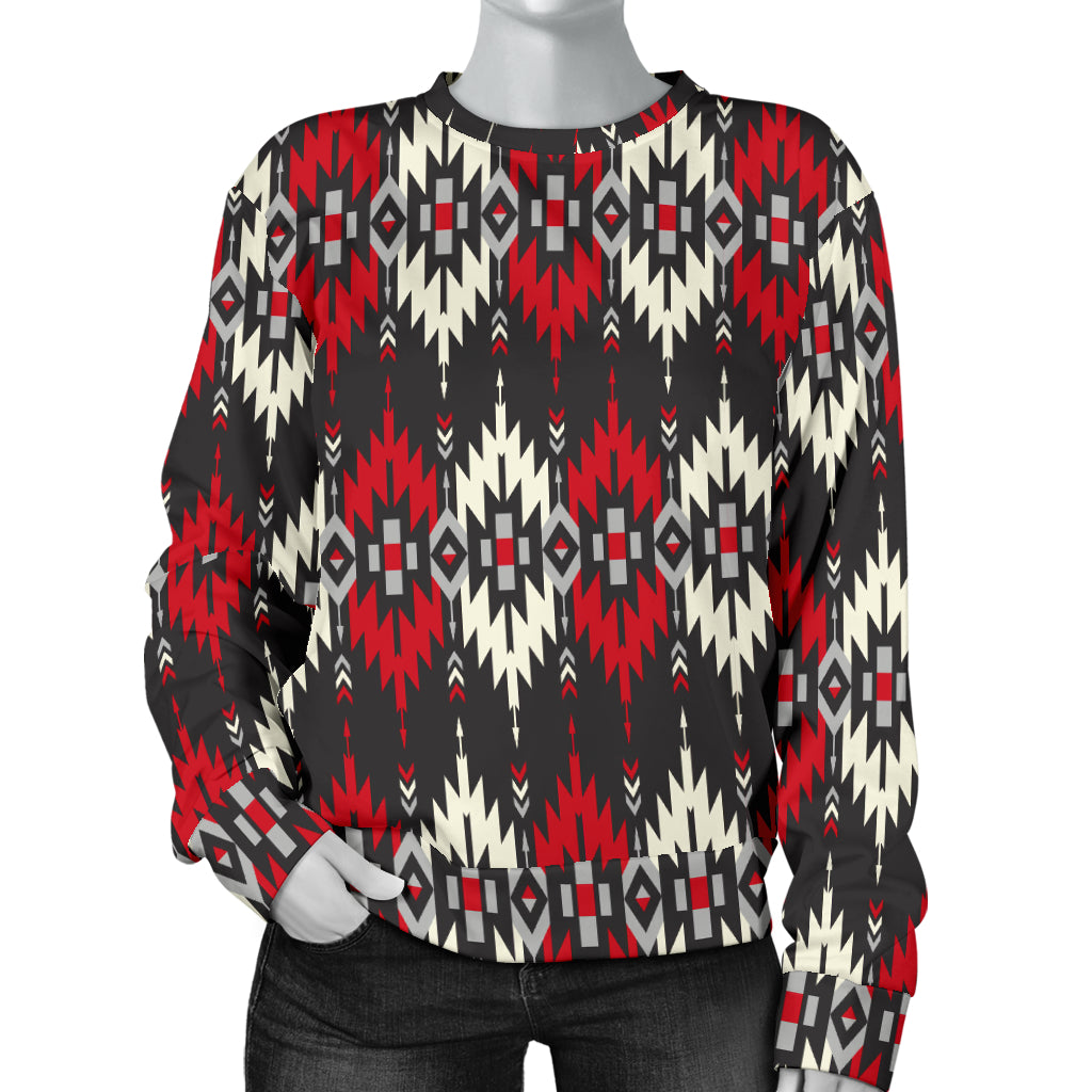 Southwestern Pattern Women Long Sleeve Sweatshirt