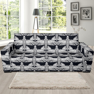 Flying Fish Pattern Print Design 03 Sofa Slipcover