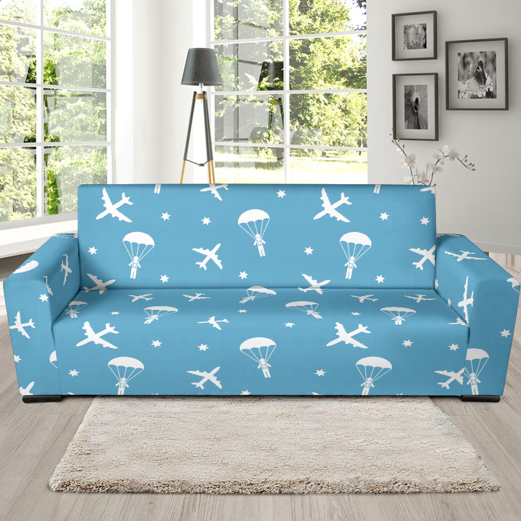 Skydiver Print Design LKS303 Sofa Slipcover