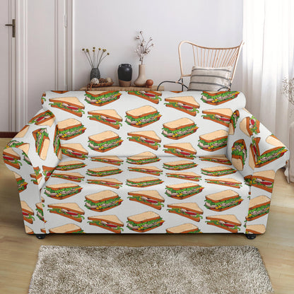 Sandwich Print Design LKS302 Loveseat Couch Slipcover
