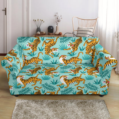 Tiger Print Design LKS304 Loveseat Couch Slipcover