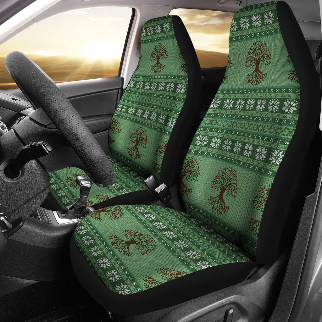 Tree Of Life Knit Style Print Design LKS301 Car Seat Covers