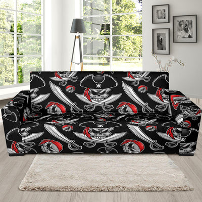 Pirate Pattern Print Design A05 Sofa Slipcover