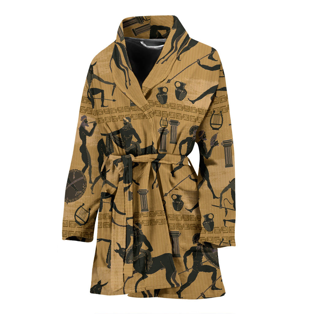 Ancient Greek Statue Print Design LKS304 Women Bathrobe