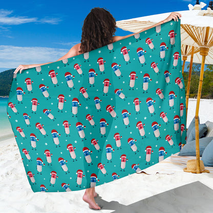 Pill Pattern Print Design A03 Sarong Pareo Wrap