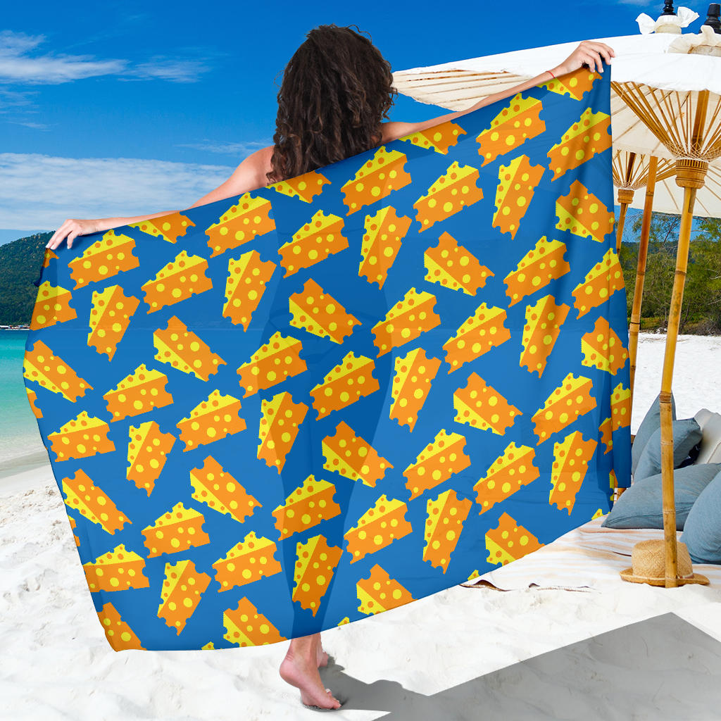 Cheese Pattern Print Design 05 Sarong Pareo Wrap