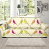 Parakeet Pattern Print Design A01 Sofa Slipcover