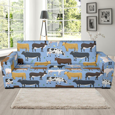 Cattle Pattern Print Design 02 Sofa Slipcover