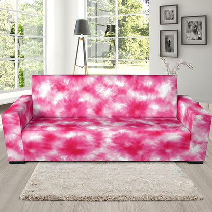 Tie Dye Pink Print Design LKS304 Sofa Slipcover