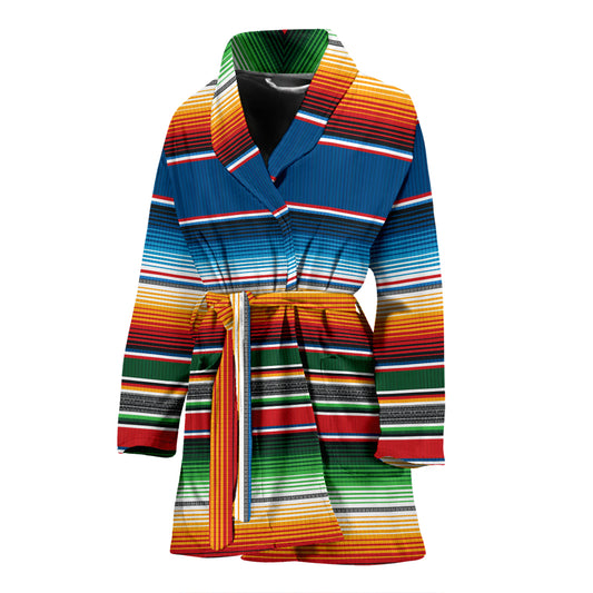 Serape Print Design LKS303 Women Bathrobe