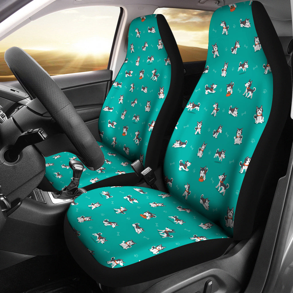 Siberian Huskies Print Design LKS303 Car Seat Covers