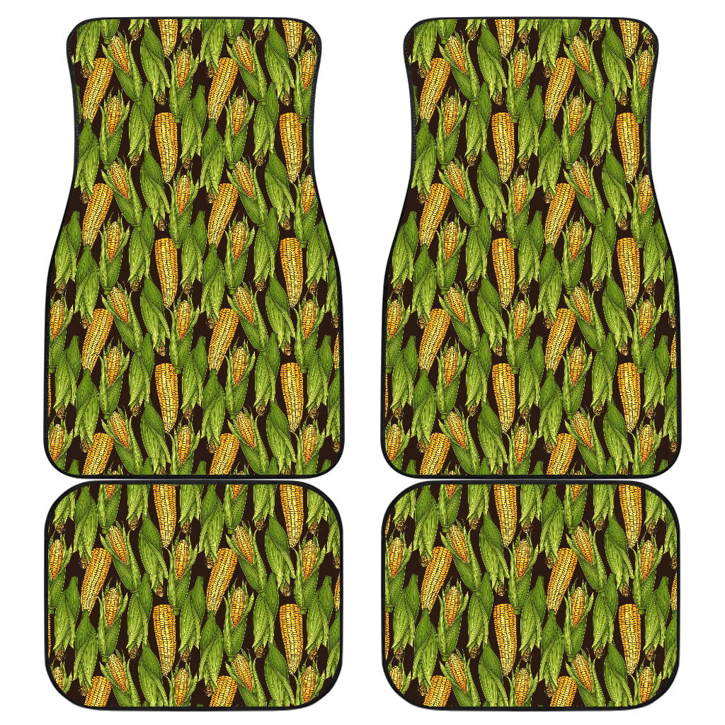 Agricultural Corn cob Print Car Floor Mats Front Back