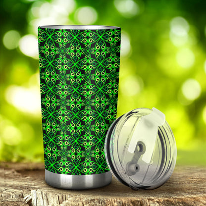 Celtic Green Neon Design Tumbler