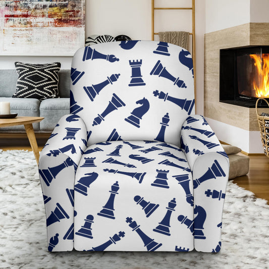 Chess Pattern Print Design 03 Recliner Slipcover with Pocket