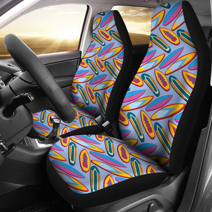 Surfboard Pattern Print Design LKS303 Car Seat Covers