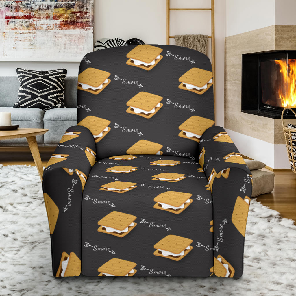 S_Mores Print Design LKS301 Recliner Slipcover with Pocket