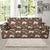 Pug Pattern Print Design A02 Sofa Slipcover