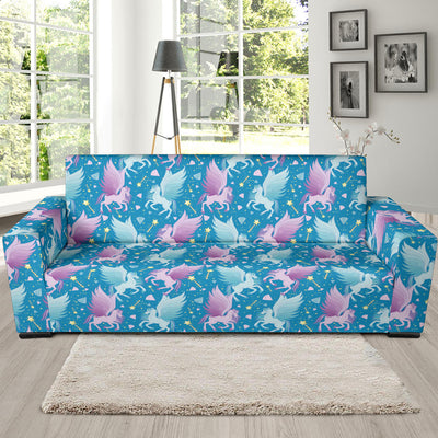 Pegasus Pattern Print Design 04 Sofa Slipcover