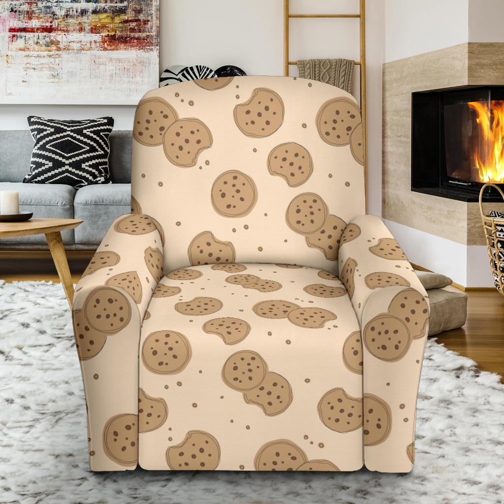 Biscuit Pattern Print Design 02 Recliner Slipcover with Pocket