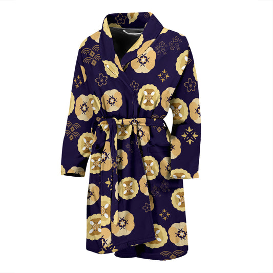 Sakura Print Design LKS303 Men Bathrobe