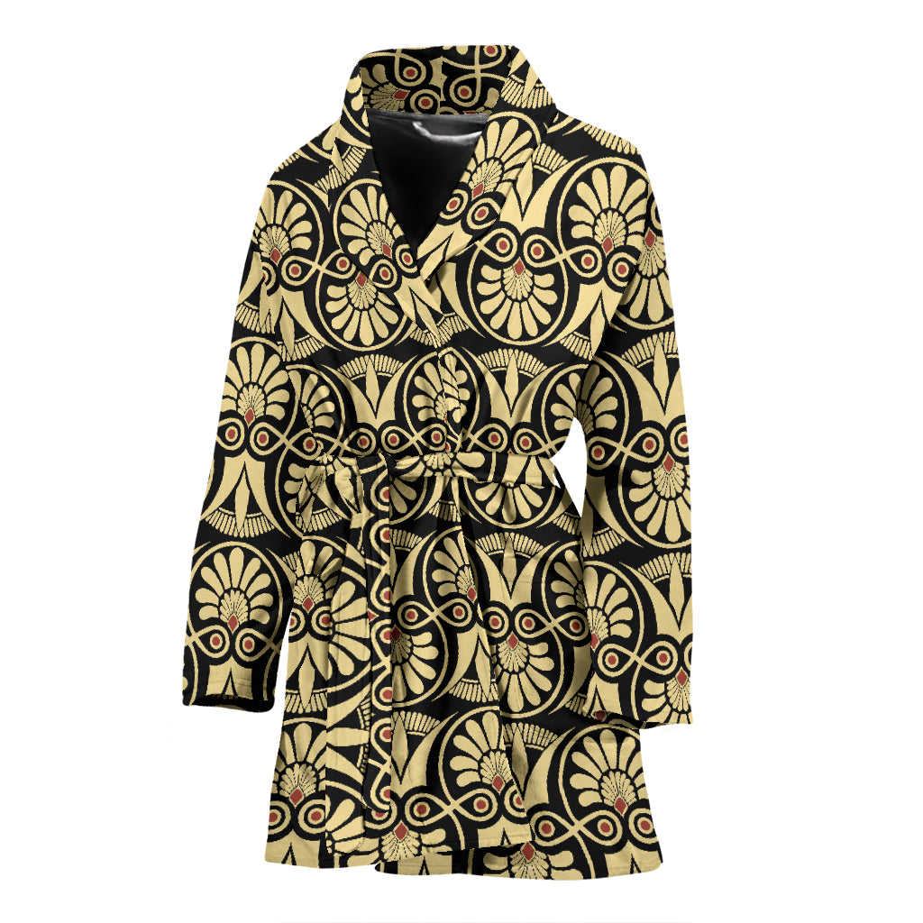 Ancient Greek Print Design LKS3014 Women Bathrobe