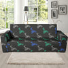 Motocross Pattern Print Design 02 Sofa Slipcover