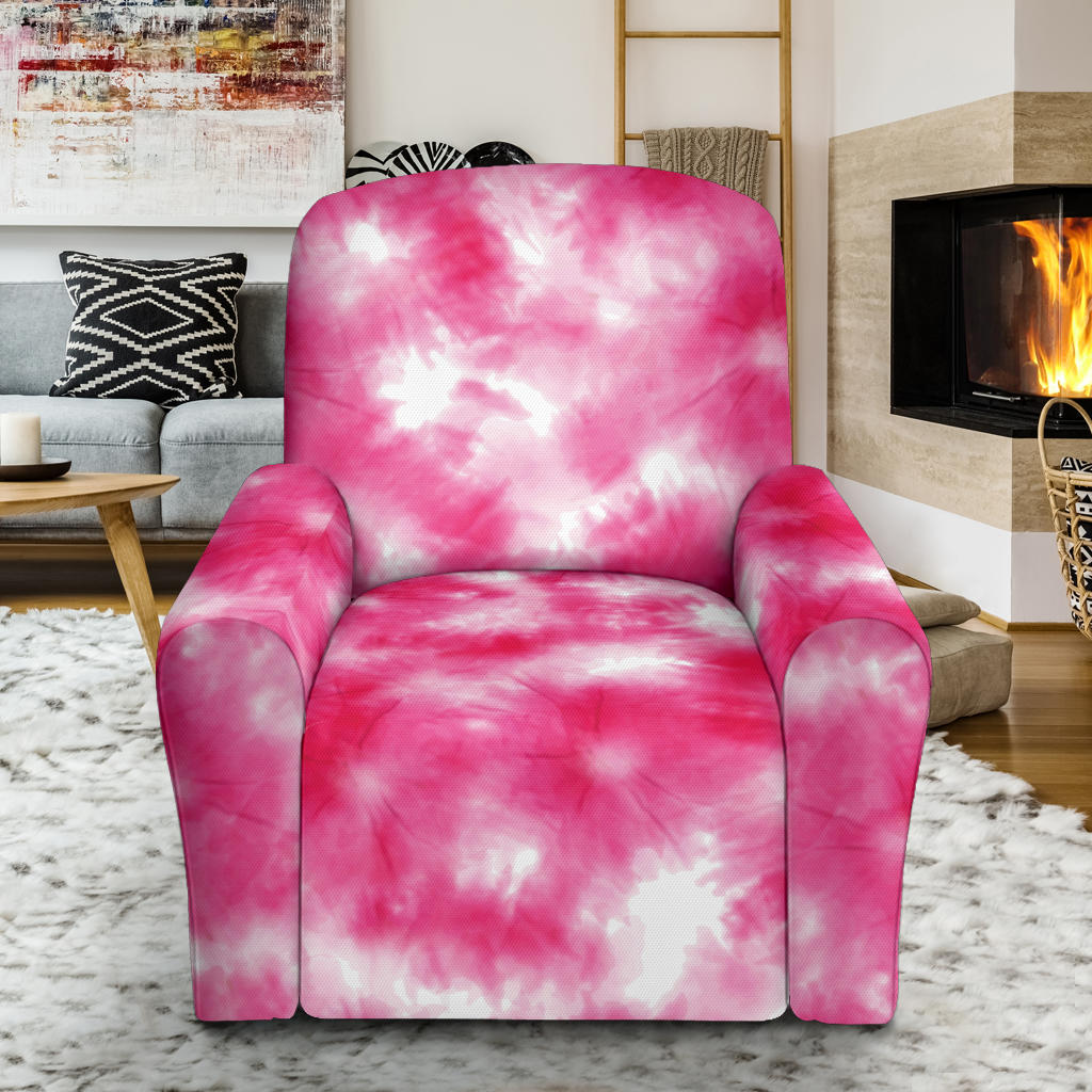 Tie Dye Pink Print Design LKS304 Recliner Slipcover with Pocket