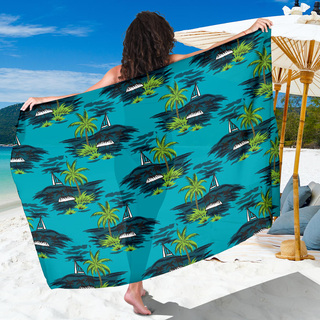 Pacific island Pattern Print Design A01 Sarong Pareo Wrap