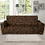 Coffee Pattern Print Design 01 Sofa Slipcover