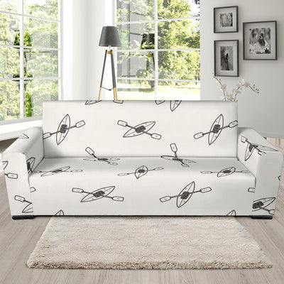 Kayak Pattern Print Design 01 Sofa Slipcover