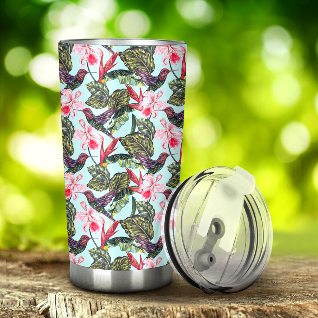 Hummingbird Cute Themed Print Tumbler
