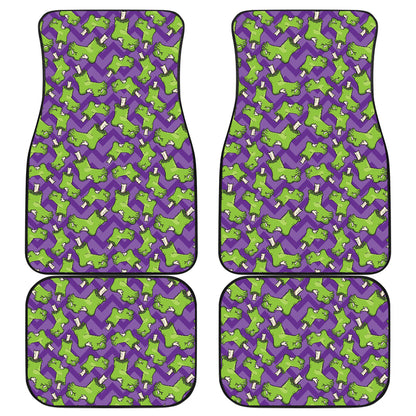 Zombie Foot Design Pattern Print Car Floor Mats Front Back