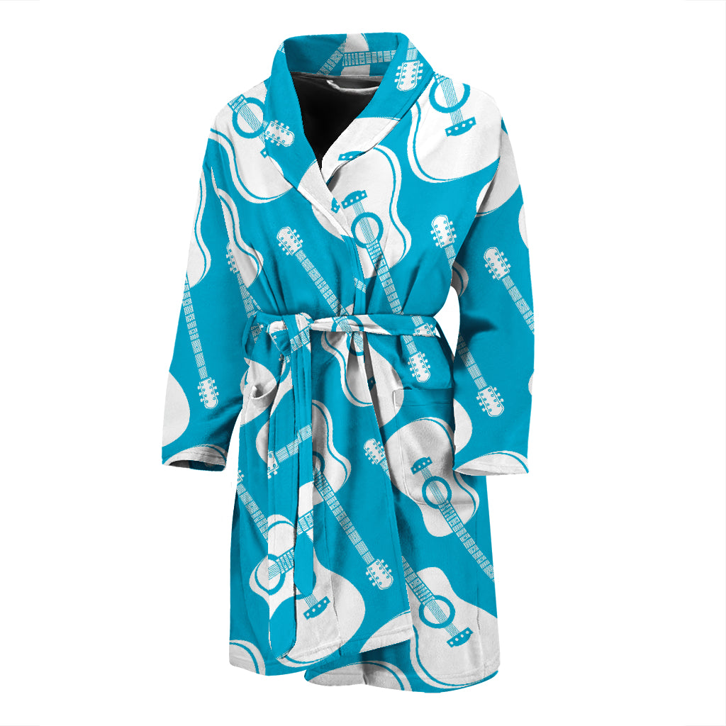 Acoustic Guitar Print Design LKS404 Men Bathrobe
