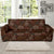 Coffee Pattern Print Design 06 Sofa Slipcover