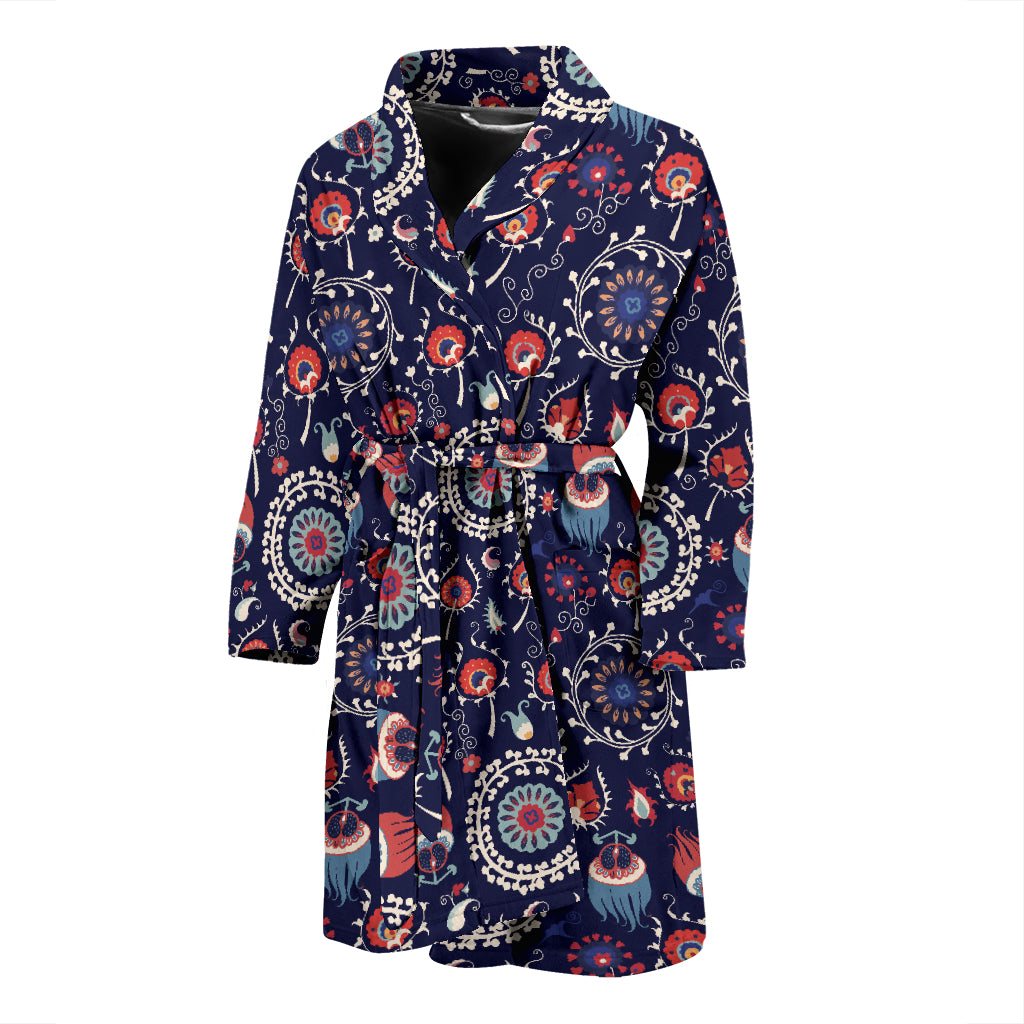 Suzani Print Design LKS305 Men Bathrobe