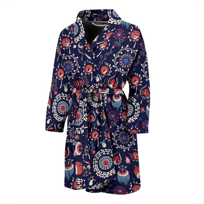 Suzani Print Design LKS305 Men Bathrobe