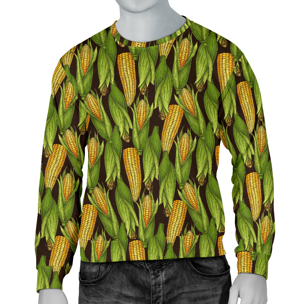 Agricultural Corn cob Print Men Long Sleeve Sweatshirt