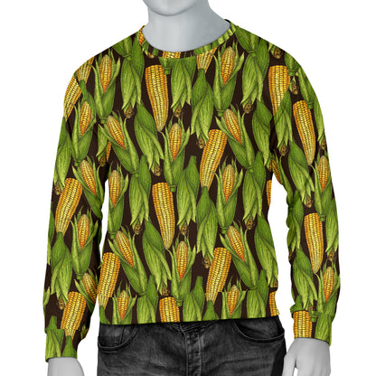 Agricultural Corn cob Print Men Long Sleeve Sweatshirt