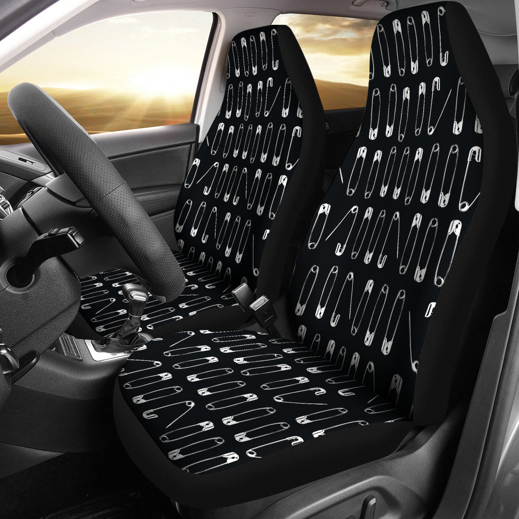 Safety Pin Print Design LKS302 Car Seat Covers