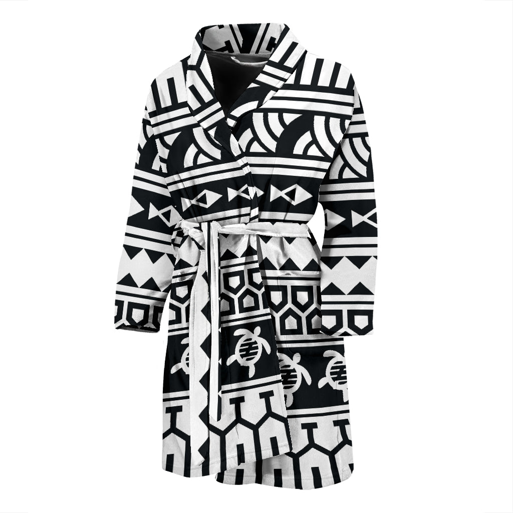 Samoan Pattern Print Design LKS303 Men Bathrobe