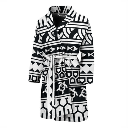 Samoan Pattern Print Design LKS303 Men Bathrobe
