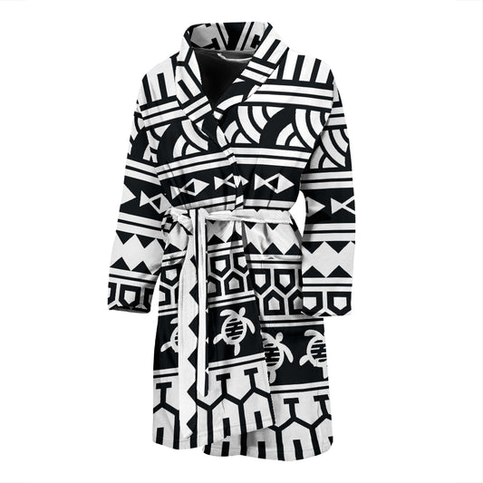 Samoan Pattern Print Design LKS303 Men Bathrobe