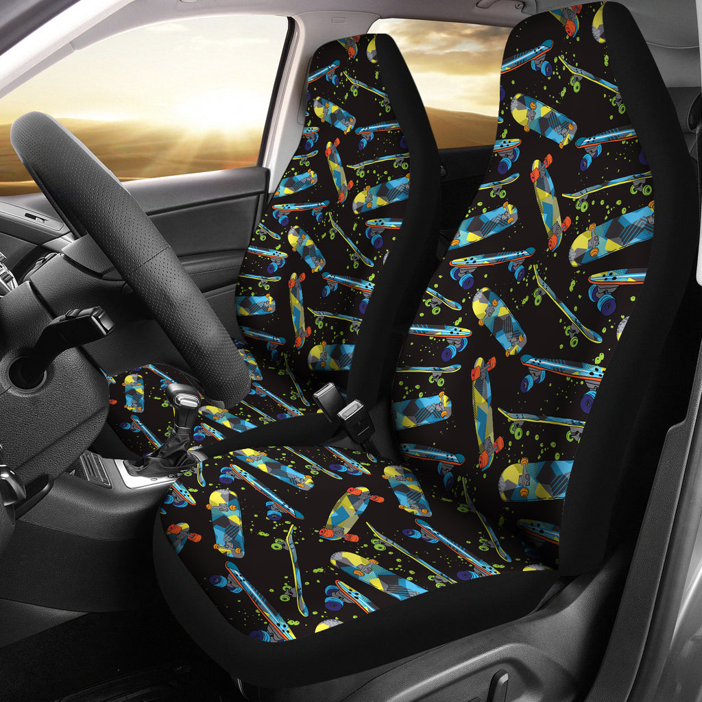 Skateboard Print Design LKS305 Car Seat Covers