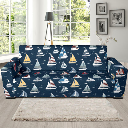 Sailboat Print Design LKS306 Sofa Slipcover