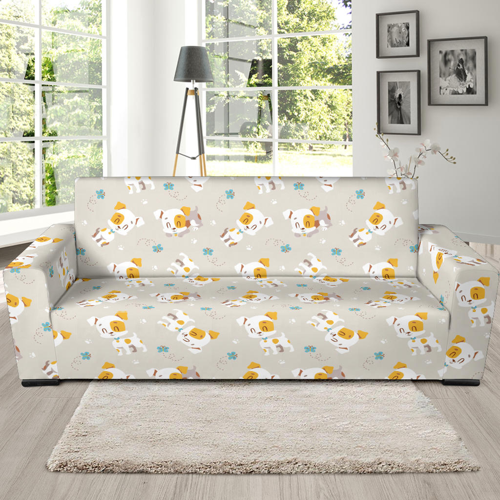 Russell Terriers Print Design LKS306 Sofa Slipcover