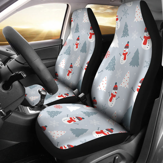 Snowman Print Design LKS302 Car Seat Covers