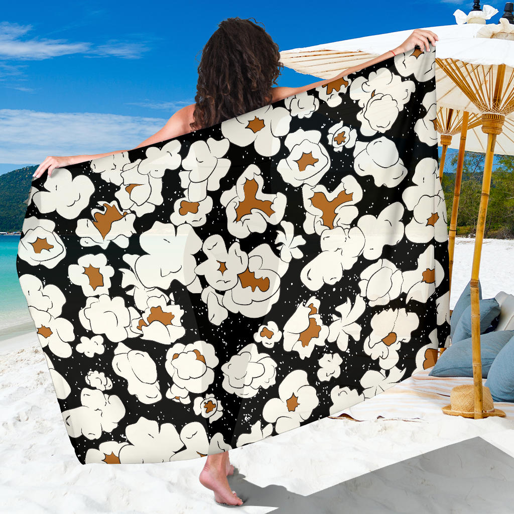 Popcorn Pattern Print Design A02 Sarong Pareo Wrap